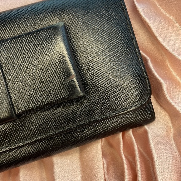 Authentic Prada Saffiano Fiocco Nero wallet in black - Picture 13 of 13